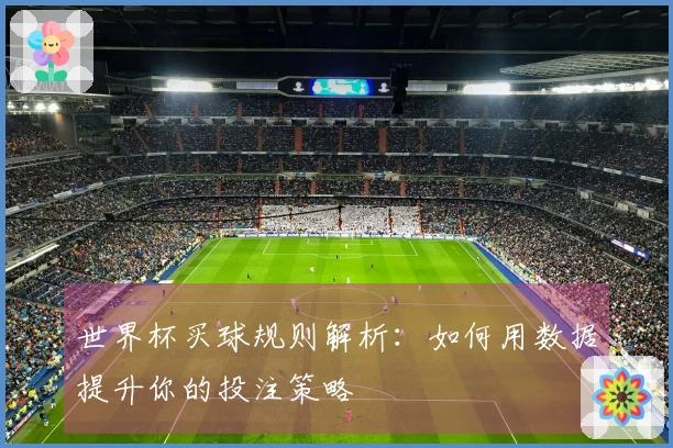 世界杯买球规则解析：如何用数据提升你的投注策略